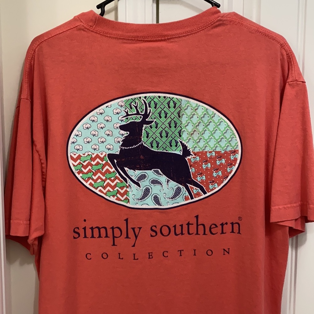 Salmon simply southern tshirt